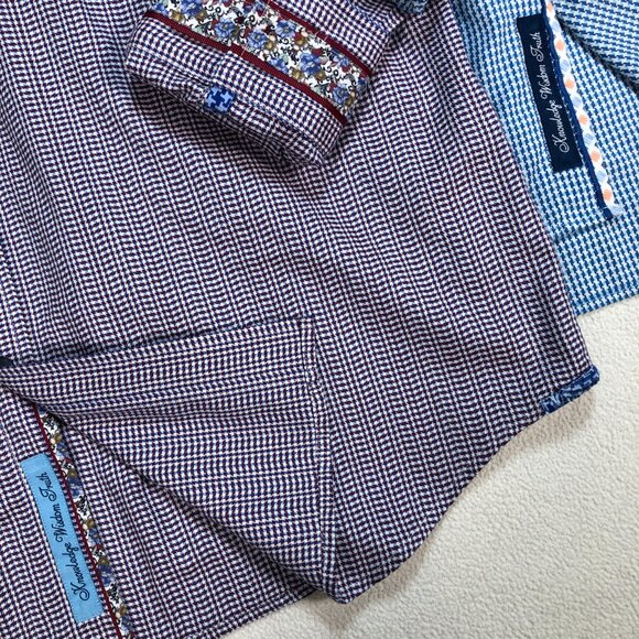 Blue and Purple Checkered Shirts by Robert Graham - Picture 7 of 14
